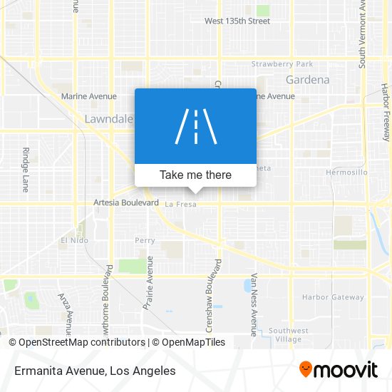 Ermanita Avenue map