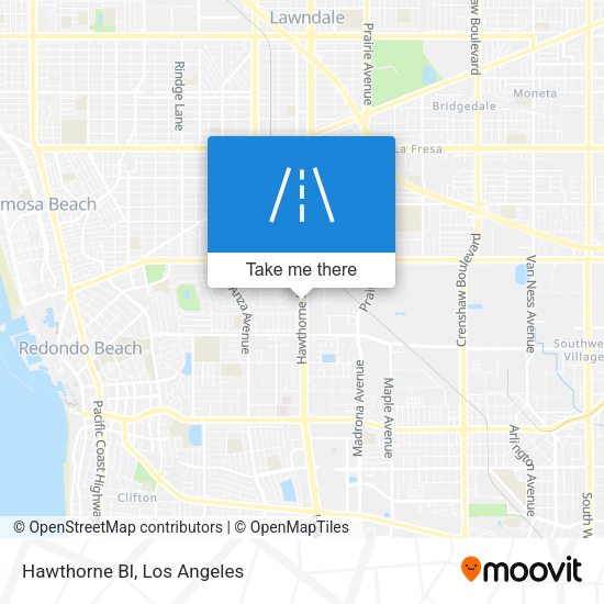 Mapa de Hawthorne Bl