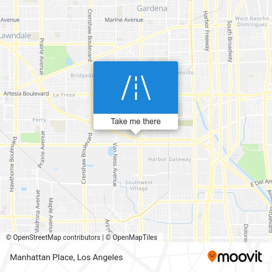 Manhattan Place map