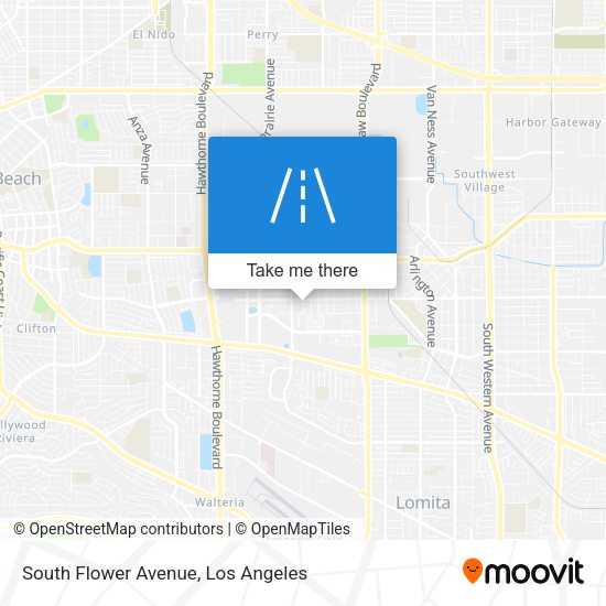 Mapa de South Flower Avenue