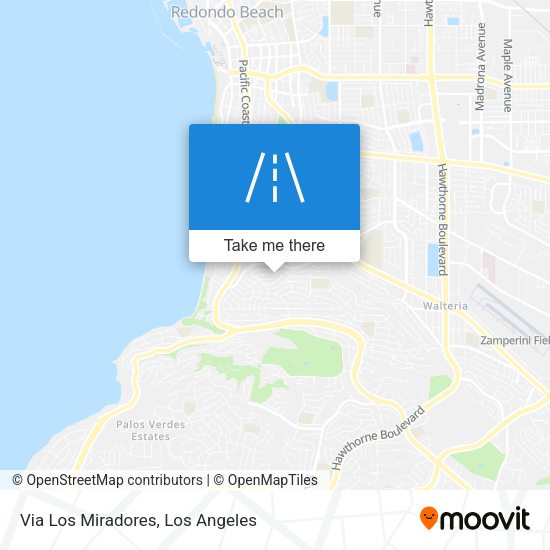 Via Los Miradores map