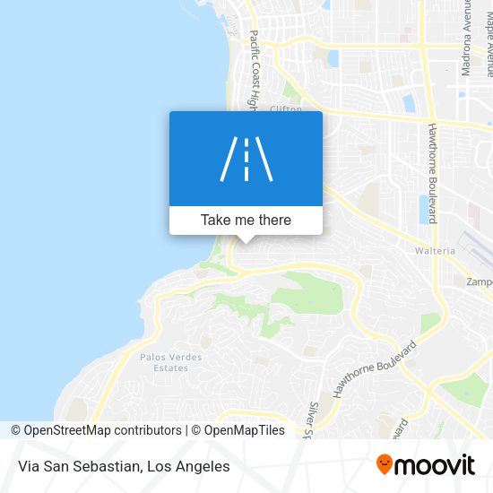 Mapa de Via San Sebastian