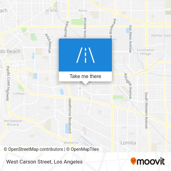 Mapa de West Carson Street