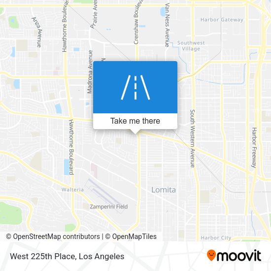 West 225th Place map