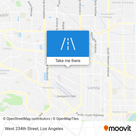 West 234th Street map