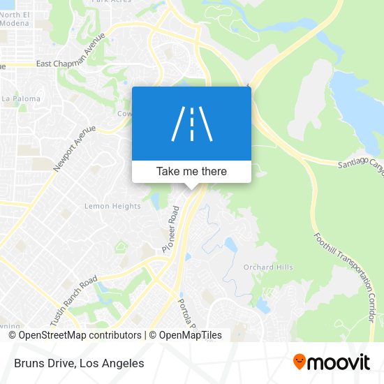 Mapa de Bruns Drive