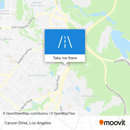 Carson Drive map