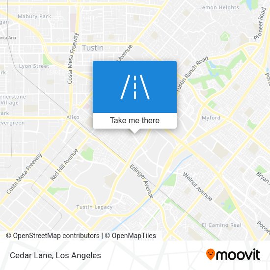 Mapa de Cedar Lane