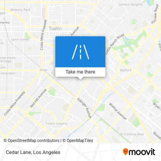 Cedar Lane map