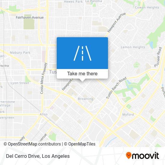 Del Cerro Drive map