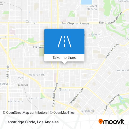 Mapa de Henstridge Circle
