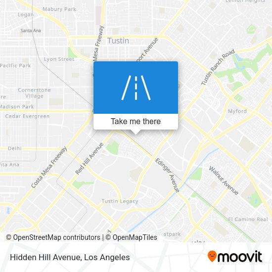Hidden Hill Avenue map