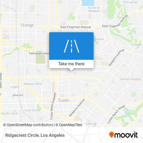 Ridgecrest Circle map