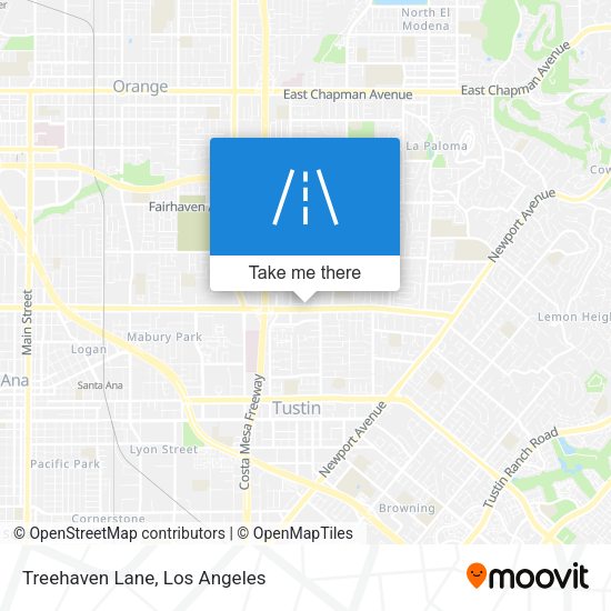 Mapa de Treehaven Lane