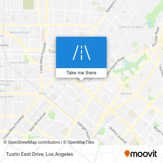 Mapa de Tustin East Drive