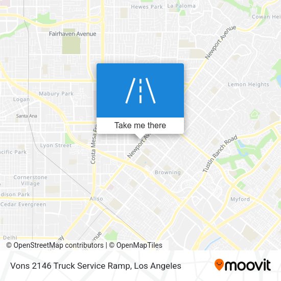 Vons 2146 Truck Service Ramp map