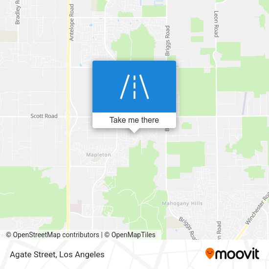 Mapa de Agate Street