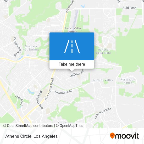 Mapa de Athens Circle