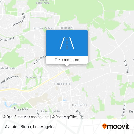 Mapa de Avenida Biona