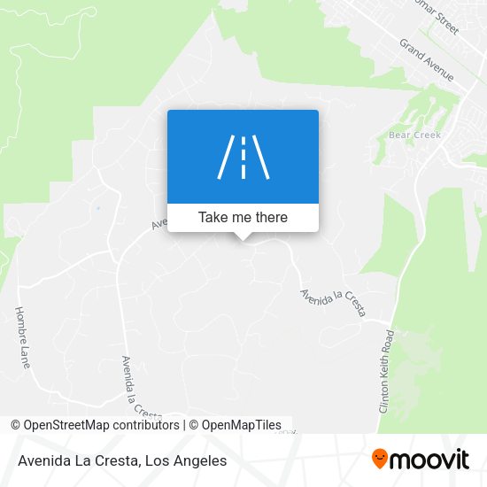 Mapa de Avenida La Cresta