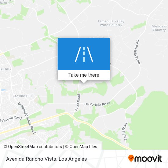Avenida Rancho Vista map