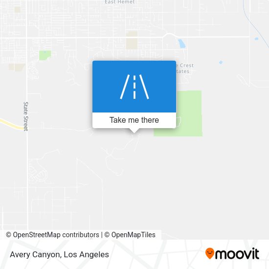 Mapa de Avery Canyon