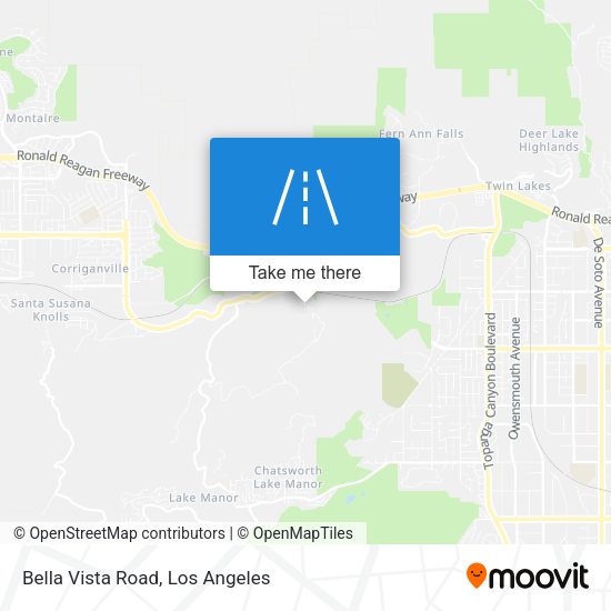 Bella Vista Road map