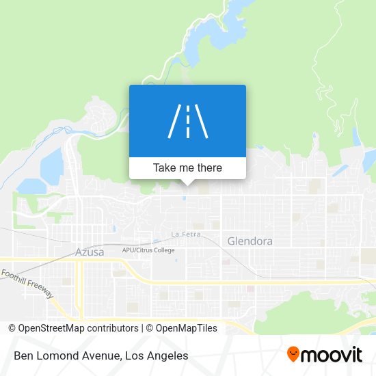 Mapa de Ben Lomond Avenue