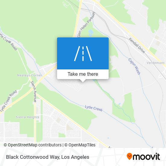 Black Cottonwood Way map