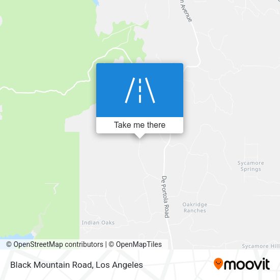 Black Mountain Road map