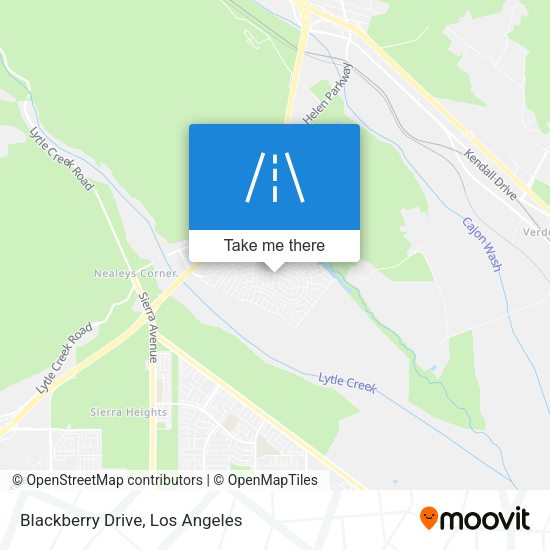 Blackberry Drive map