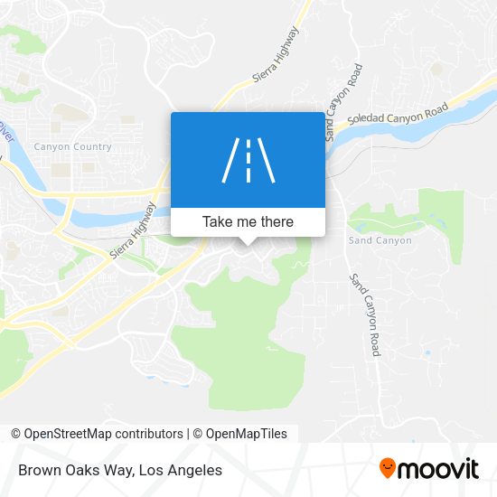 Brown Oaks Way map