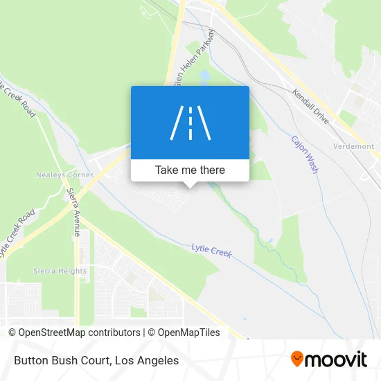 Button Bush Court map