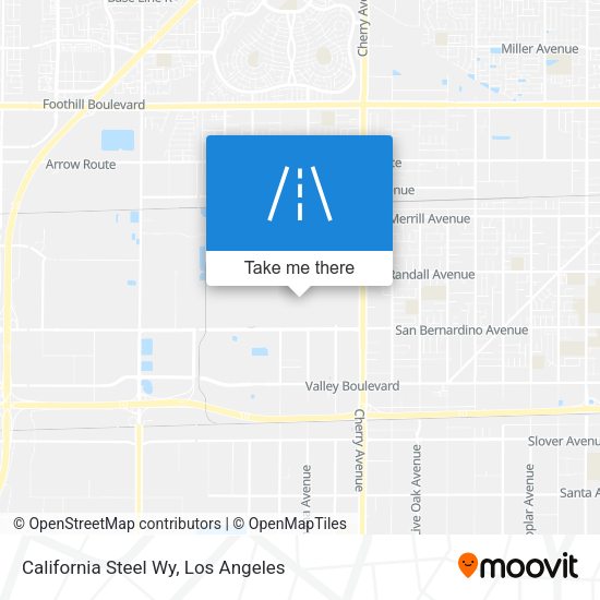 California Steel Wy map