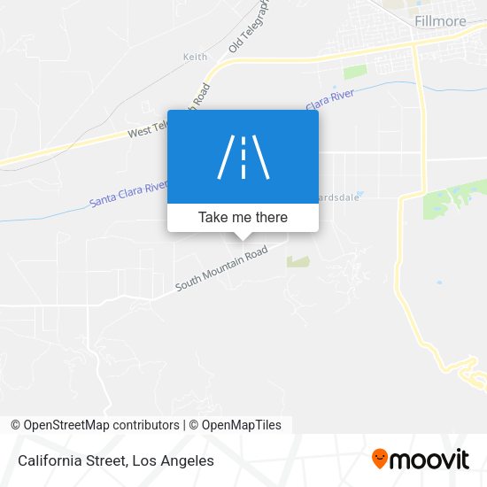 California Street map