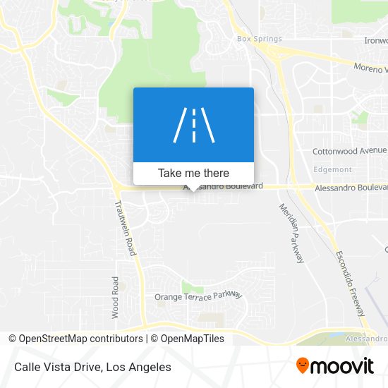 Mapa de Calle Vista Drive