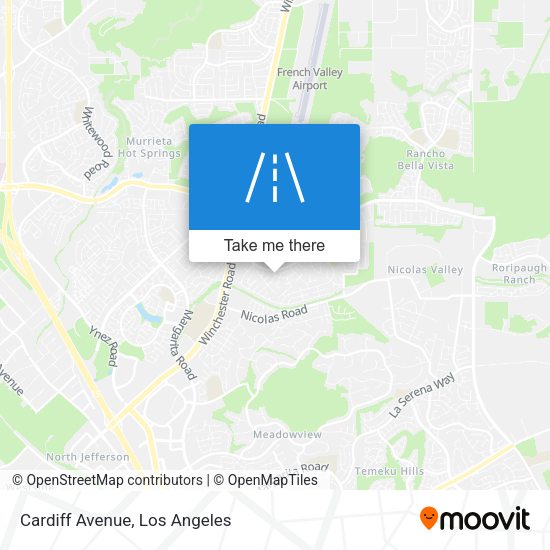 Mapa de Cardiff Avenue