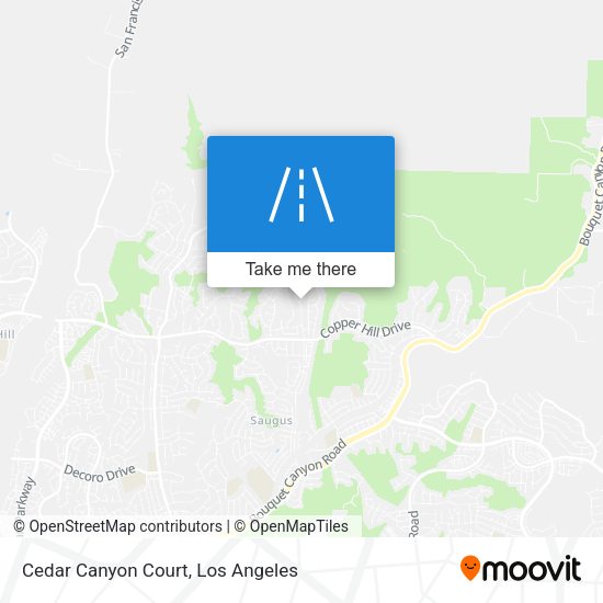 Cedar Canyon Court map