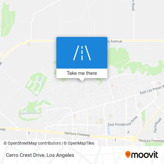 Mapa de Cerro Crest Drive
