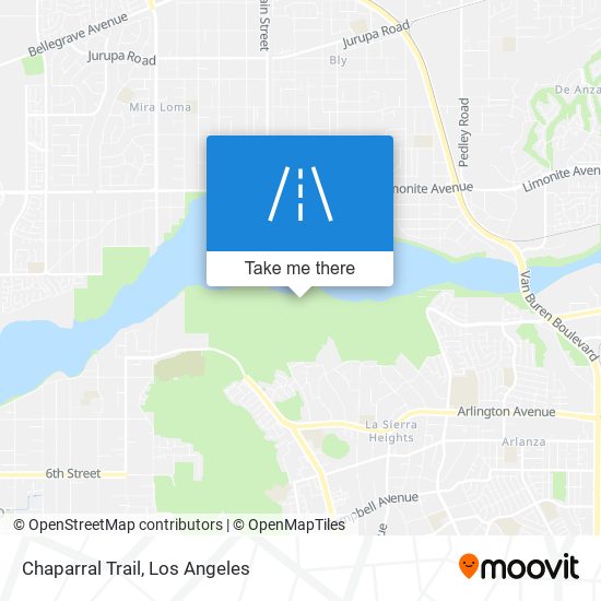 Mapa de Chaparral Trail
