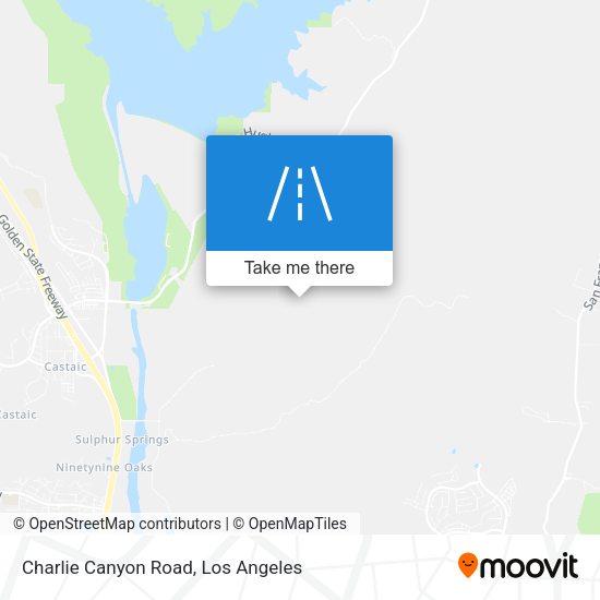 Charlie Canyon Road map