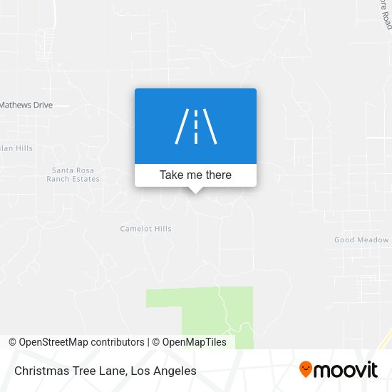 Christmas Tree Lane map