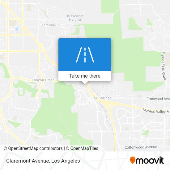 Mapa de Claremont Avenue