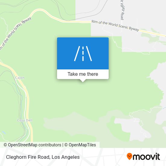 Mapa de Cleghorn Fire Road