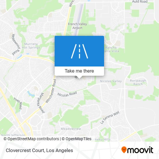 Mapa de Clovercrest Court