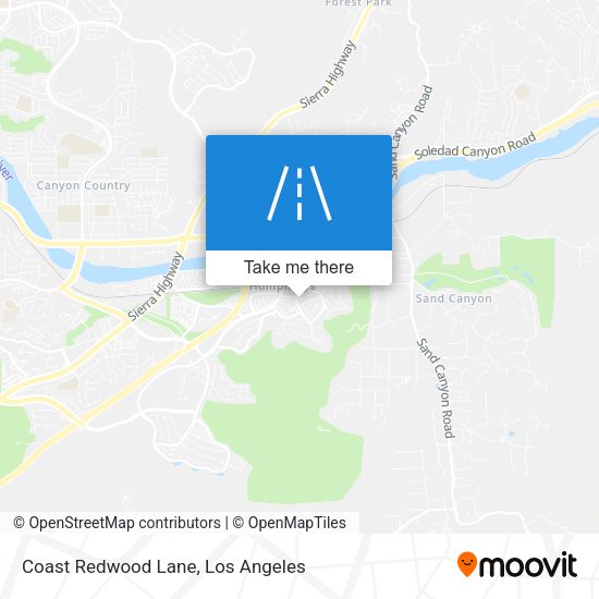 Mapa de Coast Redwood Lane