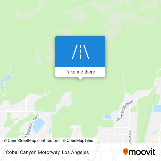 Mapa de Cobal Canyon Motorway