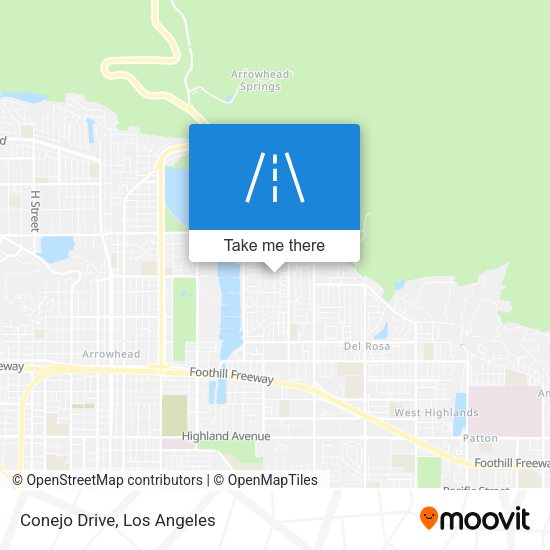 Mapa de Conejo Drive