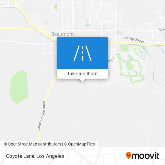 Coyote Lane map