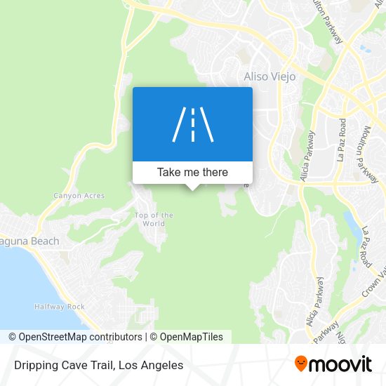 Dripping Cave Trail map